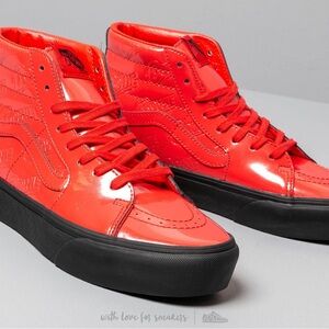 Vans Red David Bowie SK8-Hi